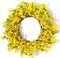 Forsythia Wreath for Front Door 18 Inch Yellow Spring Summer Artificial